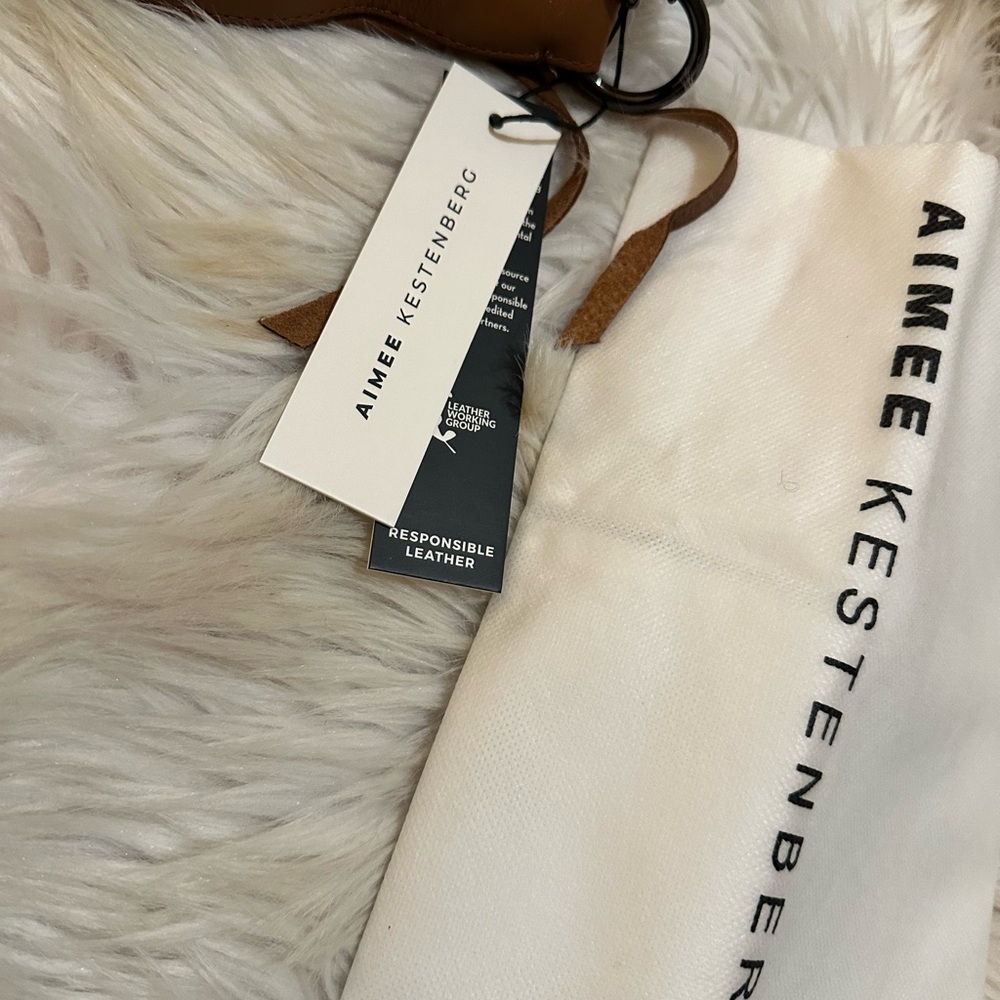 Aimee Kestenberg Tan Leather Men's Bag - Picture 6 of 12